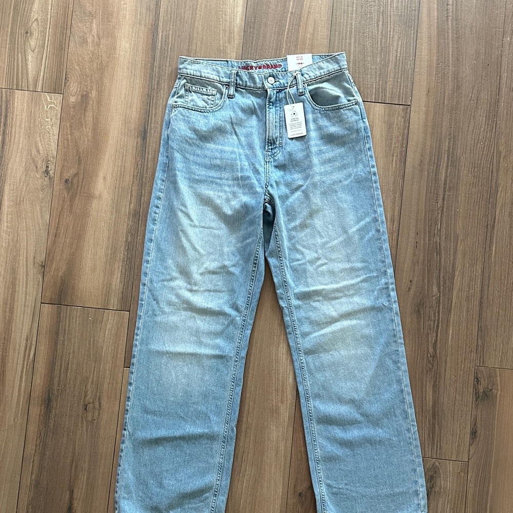 Lucky Brand Women's High Rise Wide Leg Jeans - Light Blue